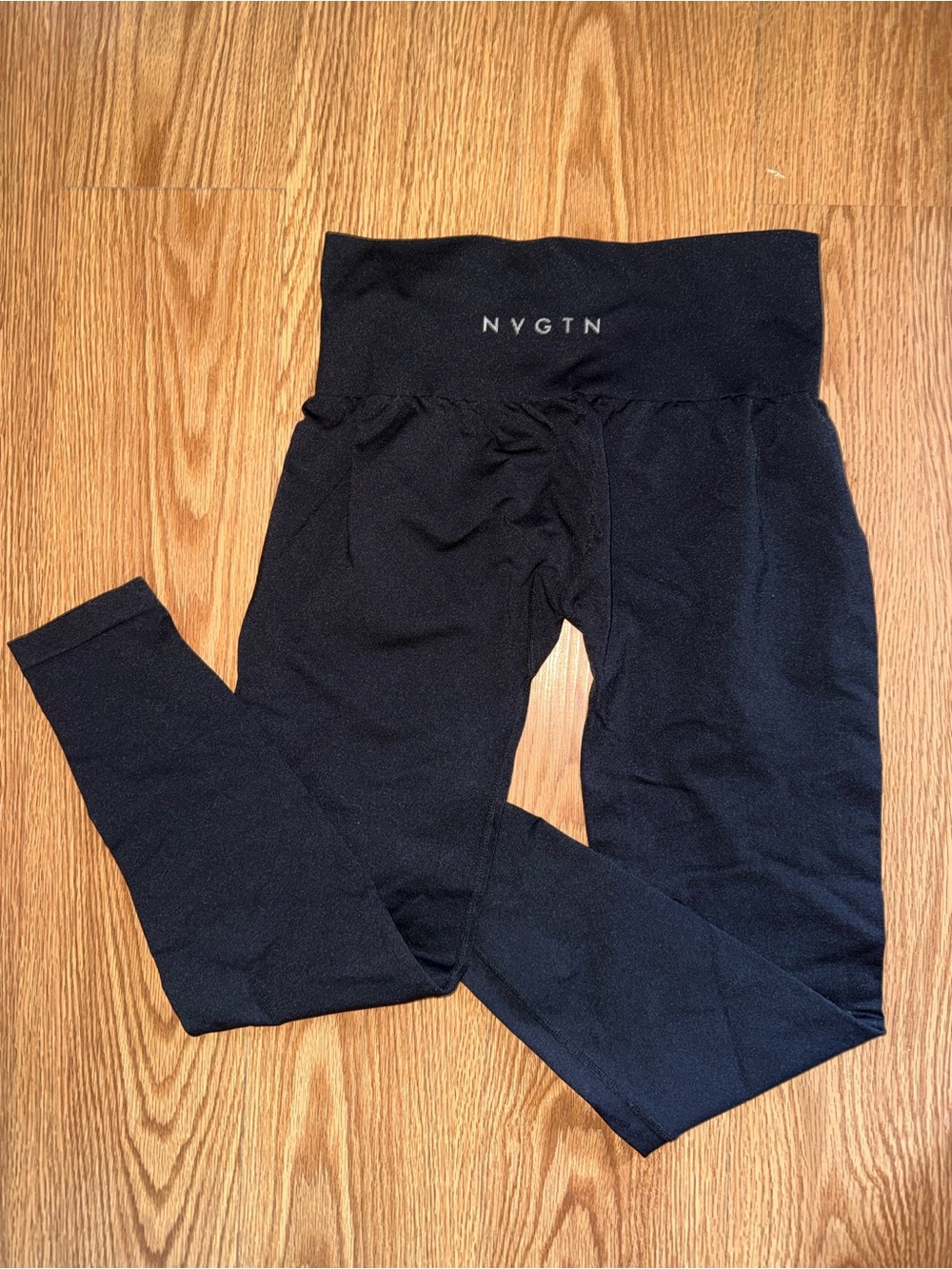 NVGTN Black High-Waist Kids Leggings